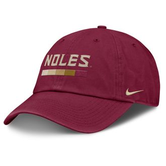 Nike Florida State Primetime Campus Club Nike Mens College Adjustable Hat in Red | NC0169XFTN-2GH
