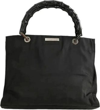 Gucci Pre-owned Handbags, female, Black, Size: ONE SIZE Pre-owned Bamboo Handbag