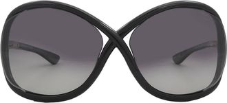 Tom Ford Whitney Smoke Polarized Butterfly Ladies Sunglasses FT0009 01D 64
