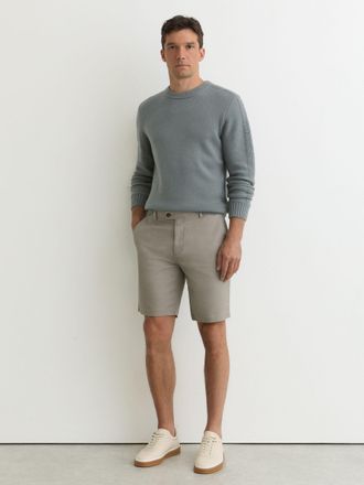 Reiss Sage Green Dobby Cotton-piqu&eacute;s, 36