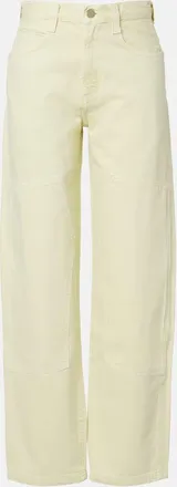 A Gold E Laria Pieced tapered jeans