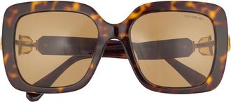 Swarovski 55mm Oversize Square Sunglasses in Havana at Nordstrom Rack