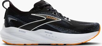 Brooks Mens Glycerin 22 Running Shoes In Black/country Blue/orange Pop