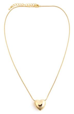 Panacea Bubble Heart Pendant Necklace in Gold at Nordstrom