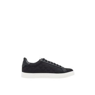 Emporio Armani Sneakers, male, Black, Size: 11 US Black Eagle Jacquard Sneakers