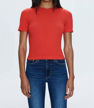 Pistola Denim Bella Tee In Rouge