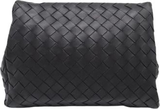 Bottega Veneta Pre-owned Intrecciato Clutch Bag - Dames - Vintage Clutch - Zwart - ONE Size - Leer - Vintage