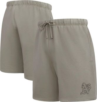 Pro Standard Mens Pro Standard Pewter Oakland Athletics Neutral Fleece Shorts at Nordstrom, Size Xxx-Large
