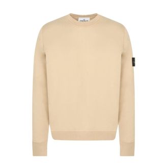 Stone Island Compass Sweatshirt - male - Stone Island - Sweatshirts - Beige - L - Sweatshirts & Hoodies