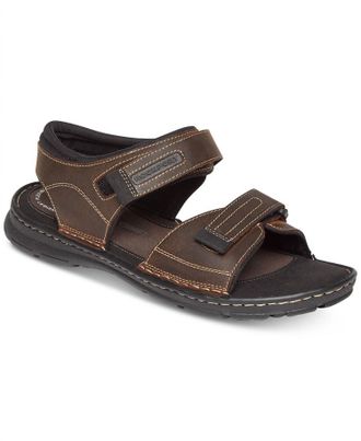 Rockport Mens Darwyn Quarter-Strap Sandal In Brown