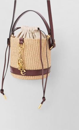 Chlo&eacute; charms bucket basket bag leather shoulder