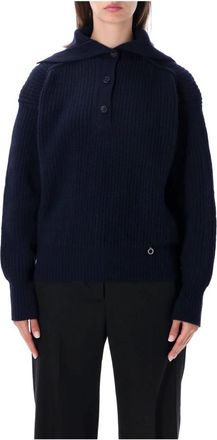 Stella McCartney Cashmere Rib Turtle Neck Jumper - Dames - Cashmere truien - Blauw - M - Wol - Truien & Vesten