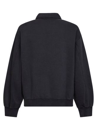 Carhartt Work in Progress Half-Zip Cotton Sweatshirt - Black