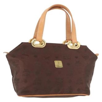 MCM Pre-owned Nylon Hand Bag - Dames - Vintage Handtas - Bruin - ONE Size - Nylon - Vintage