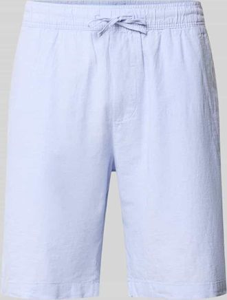 Mc Neal Shorts aus Leinen-Baumwoll-Mix mit elastischem Bund in Eisblau, Gr&ouml;&szlig;e XXL