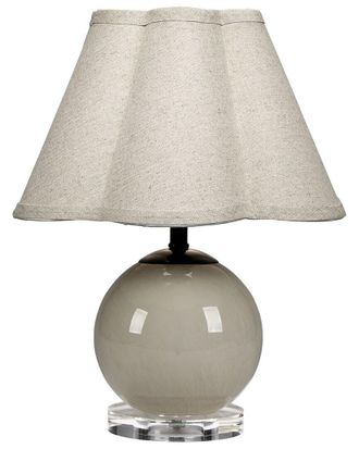 Jamie Young Co. Dottie Blown Glass Table Lamp With Linen Shade