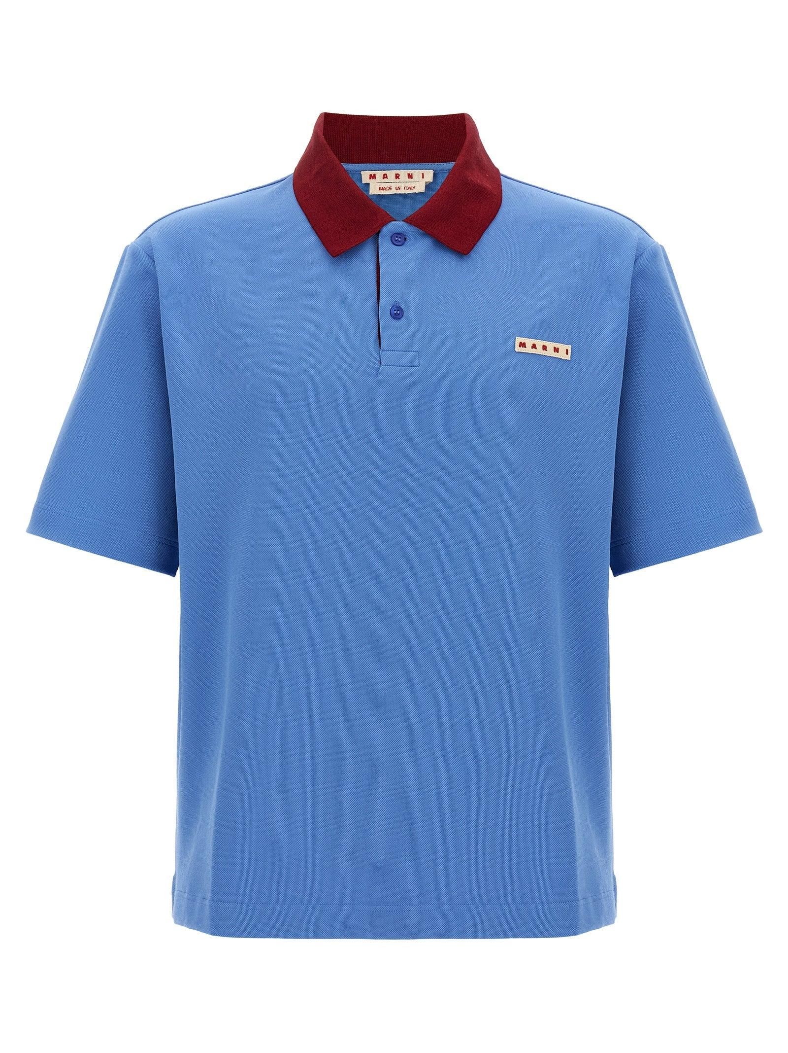 Tシャツ・カットソー MARNI Men Polo Shirts UFC656 POMG0071EQ 00B52 BLUE Men's Marni Polo Shirts - up to −76% | Stylight