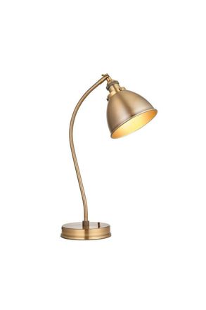 Netlighting Franklin Task Table Lamp Antique Brass Plate in Gold