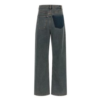 Maison Margiela Dames, Jeans, Grijs, Maat: W24 Katoen