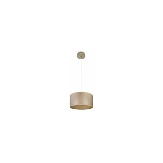 Fabrilamp Colgante Tania 1xe27 Cuero/madera Clara Regx30x30 Cm