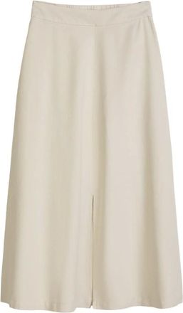 Marc O'Polo Rokken, Dames, Beige, XS, Katoen, A-lijn Midi Rok