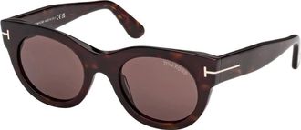 Tom Ford Sunglasses, female, Brown, Size: 50 MM Marine Sunglasses