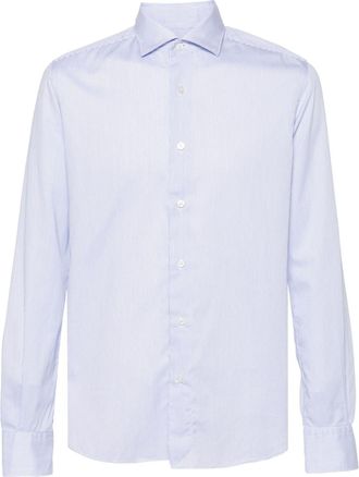 Glanshirt striped cotton shirt - men - Cotton - 40 - Blue