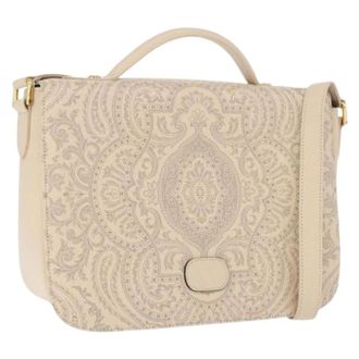 Valentino Pre-owned Vintage Schoudertas - Dames - Vintage Handtas - Beige - ONE Size - Leer - Vintage