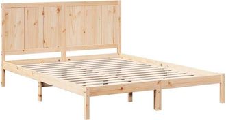 vidaXL Extra Long Bed Frame without Mattress 200x210 cm Solid Wood vidaXL