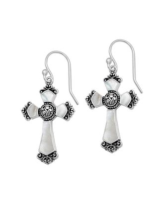 Samuel B. Silver Pearl Earrings
