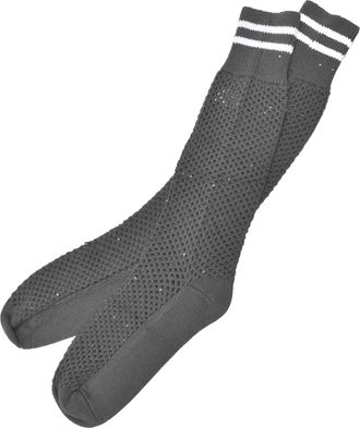 Brunello Cucinelli Bicolor Cotton Womens Socks