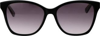 Calvin Klein Stijlvolle zonnebril voor vrouwen - Dames - Zonnebrillen - Zwart - 55 MM - Accessoires