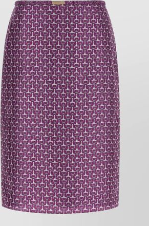 Gucci morsetto motif skirt elastic waistband
