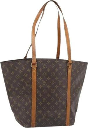 Louis Vuitton Pre-owned Monogram Canvas Tote Bag - Dames - Vintage Shopper - Bruin - ONE Size - Vintage