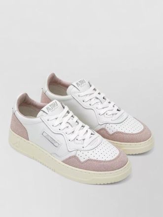 Autry low top sneakers perforated detailing contrast panels