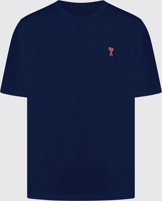 Ami T-shirt basic in cotone con mini logo Ami Paris