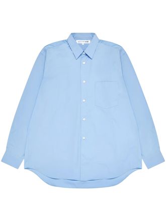 Comme Des Gar&ccedil;ons Long-Sleeve Button-Up Shirt with Pointed Collar