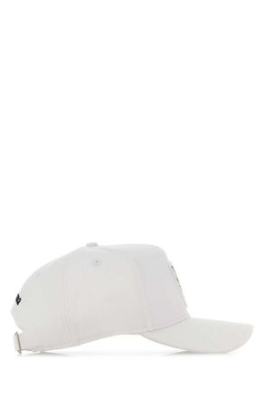 Dsquared2 Mens White Cotton Baseball Cap 1062 Cappelli Hat