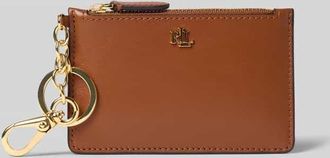 Lauren Ralph Lauren Anhänger aus Leder mit Reißverschluss und Label-Applikation in Cognac, Größe 1