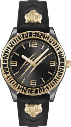 Plein Sport Eclipse Silicone Strap Watch, 36mm in Black at Nordstrom Rack
