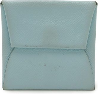 Hermès Blue Atoll Mint Blue Epsom Leather Coin Purse/Coin Case (Pre-Owned)