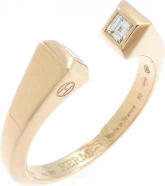 Herm&egrave;s Pink Pink Gold (18K) Band Ring (Pre-Owned)