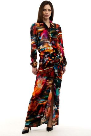 Moschino Multicolor Viscose Casual Womens Dress