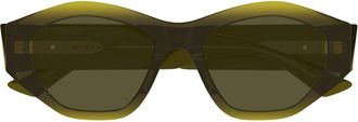 Bottega Veneta Sunglasses Bv1408 S 003 Green/Green Women