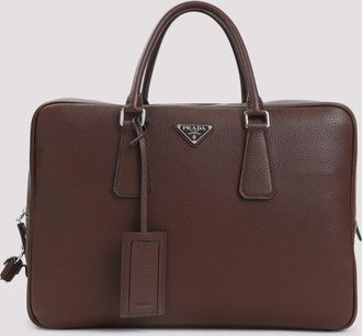 Prada Bolso tote de cuero granulado de Prada
