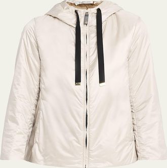 Max Mara Hooded Water-Repellent Canvas Jacket