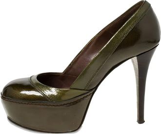Marni Pumps in pelle verniciata 115mm - Verde