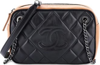 Chanel Ballerine Camera Case Bag Quilted Calfskin Small crossbody bag - Zwart