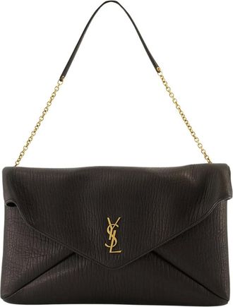 Saint Laurent Shoulder Bags, female, Black, Size: ONE SIZE Cassandre XXL Envelope Pouch