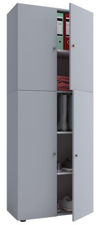 ebuy24 Armario Lona Puertas Giratorias 70x184x40 - Vcm
